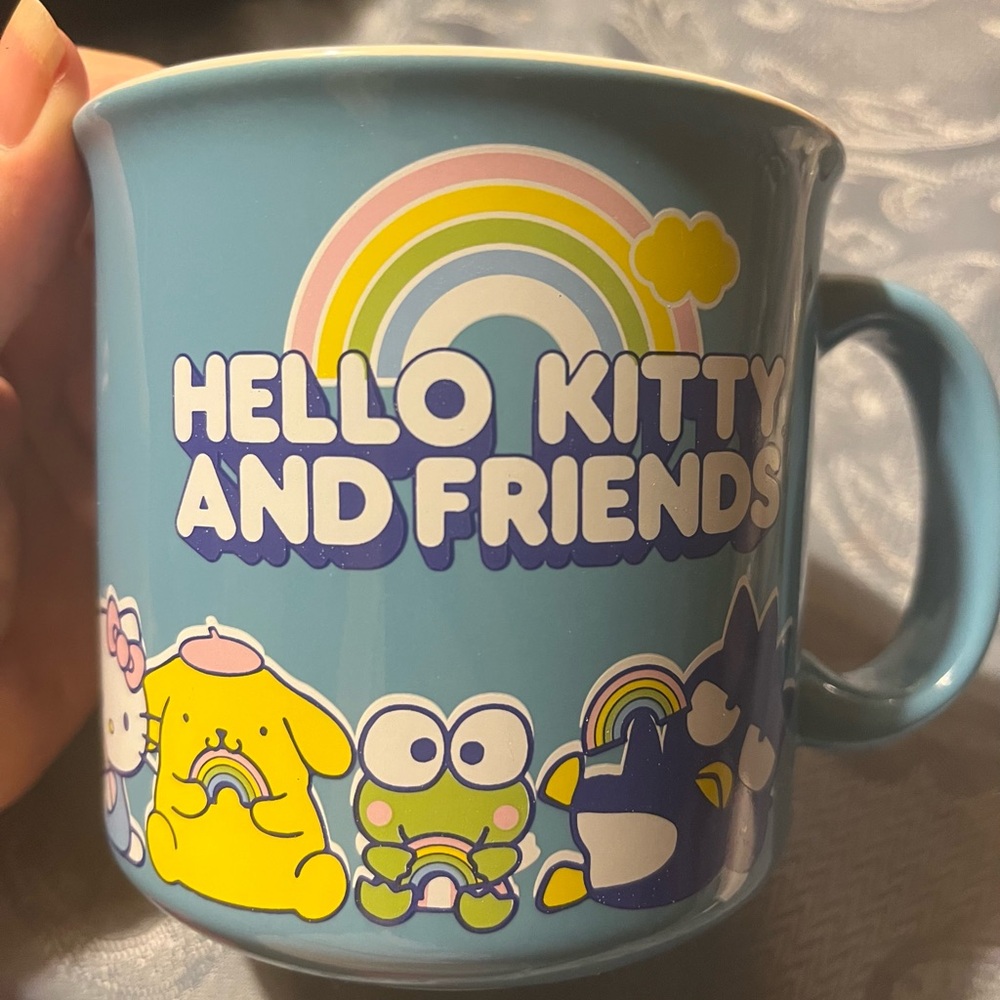 Hello Kitty Blue Ceramic Mug NWT